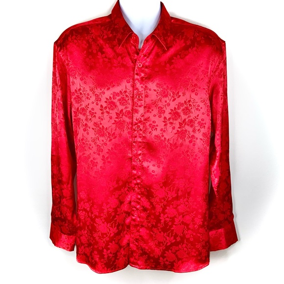 [COOFANDY] Men’s Button Down Printed Ling Sleeve Shirt - Picture 2 of 5